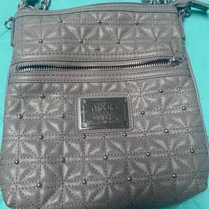 Gray Nicole miller crossbody bag